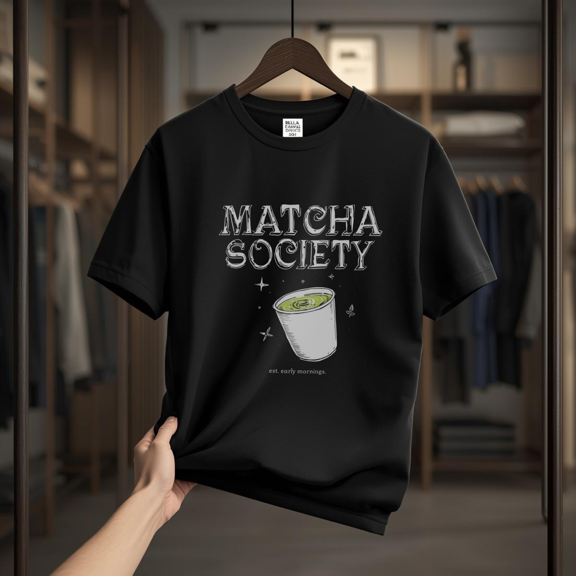 Matcha Society T-Shirt | ARLO Essential Collection Graphic Tee(Unisex) - ARLO