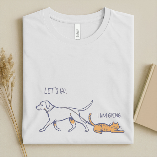 ARLO Signature “Let’s Go / I Am Going” Graphic Tee – Minimal Pet Humor Unisex T-Shirt