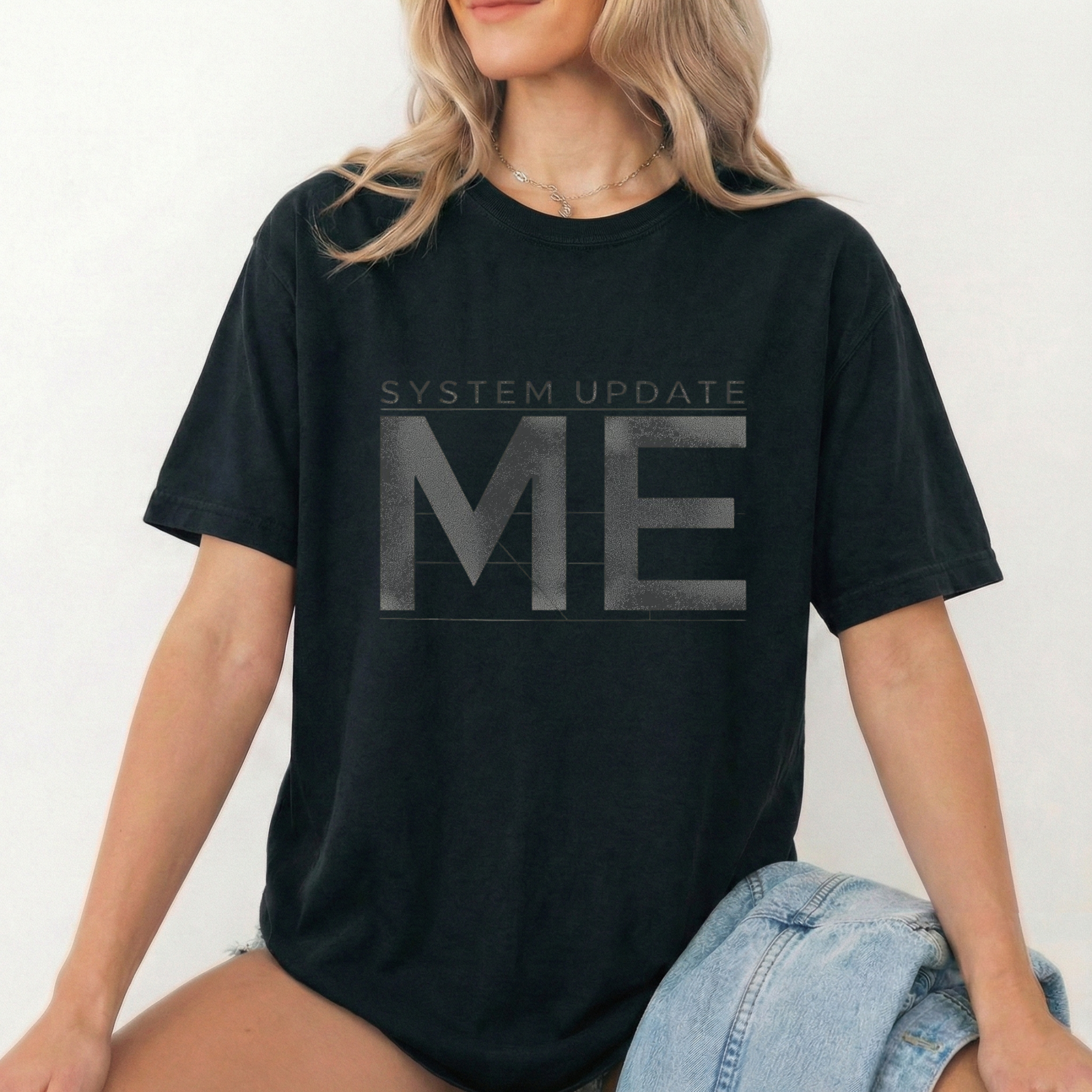 System Update ME Graphic T-Shirt – Unisex Motivational Minimal Cotton Tee - ARLO