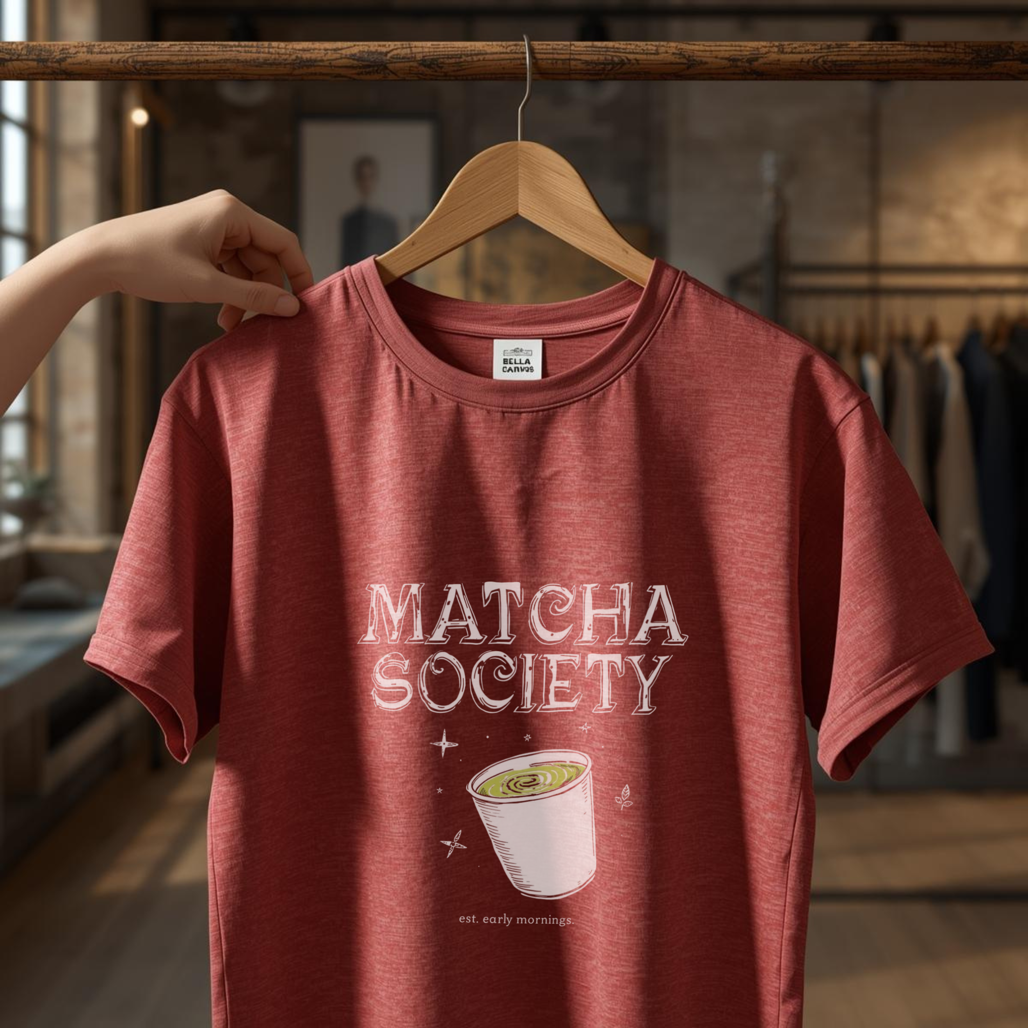 Matcha Society T-Shirt | ARLO Essential Collection Graphic Tee(Unisex) - ARLO