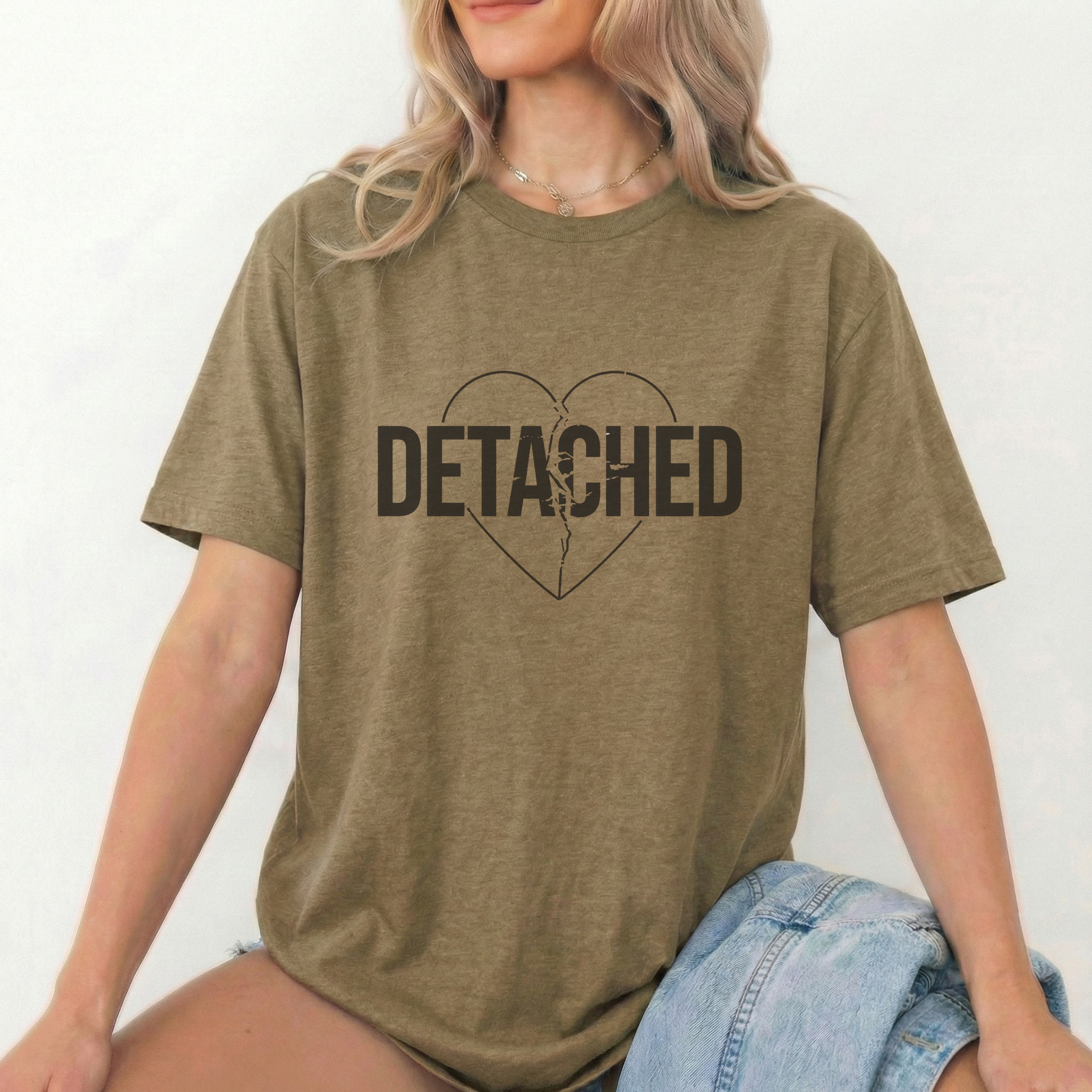 Detached Graphic T-Shirt – Unisex Minimal Statement Cotton Tee - ARLO
