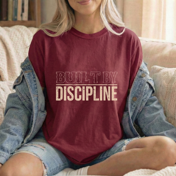 Built By Discipline Limited Edition T-Shirt – Motivational Unisex Graphic Tee - ARLO