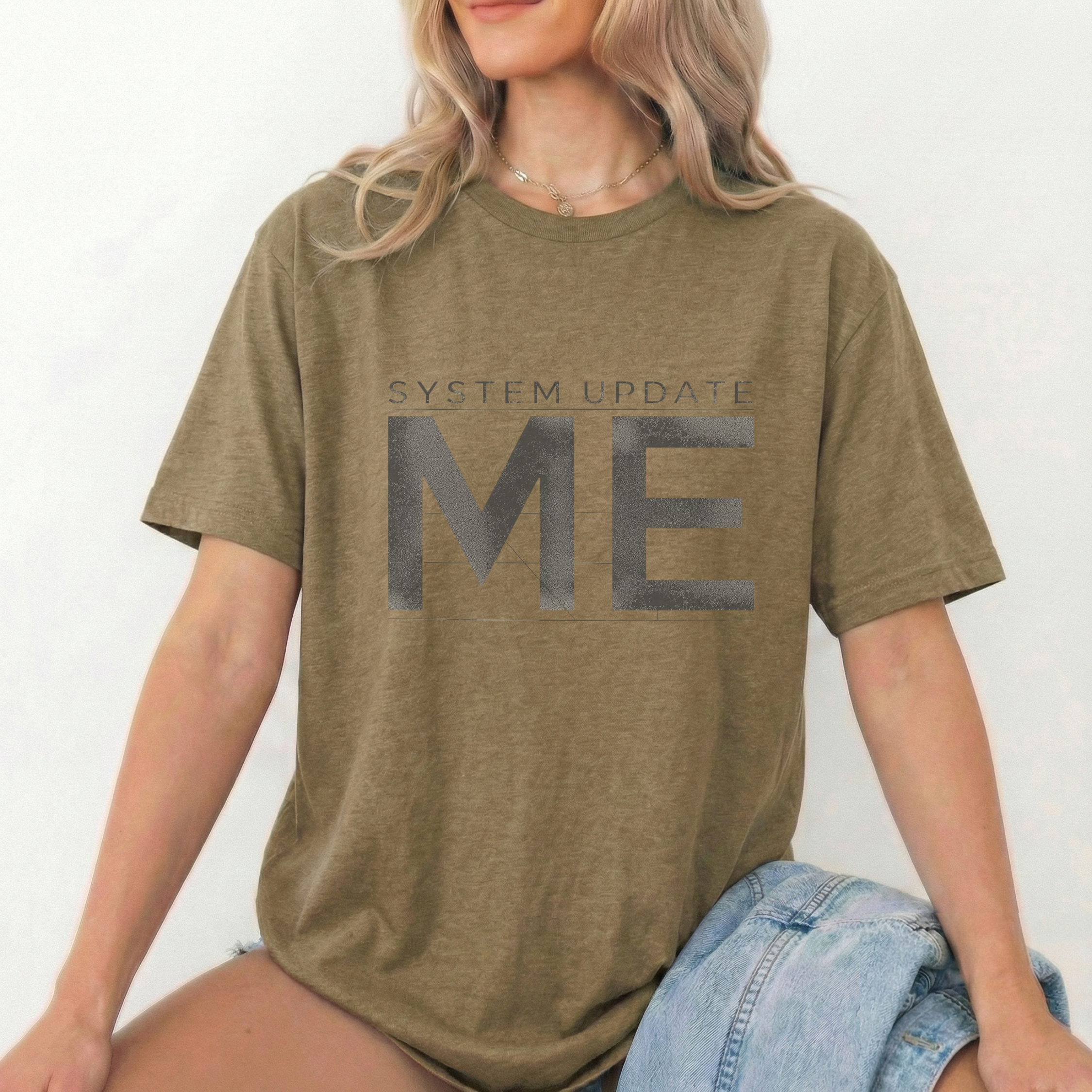 System Update ME Graphic T-Shirt – Unisex Motivational Minimal Cotton Tee - ARLO