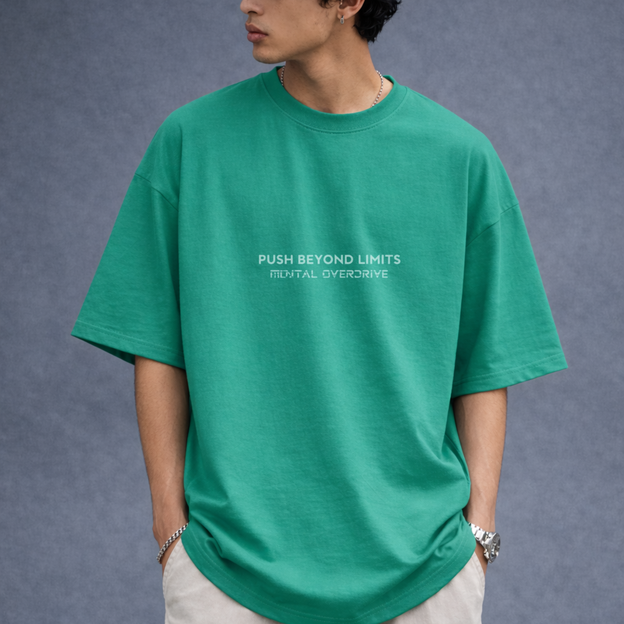 Overdrive Graphic Oversized T-Shirt – Digital Streetwear Edition