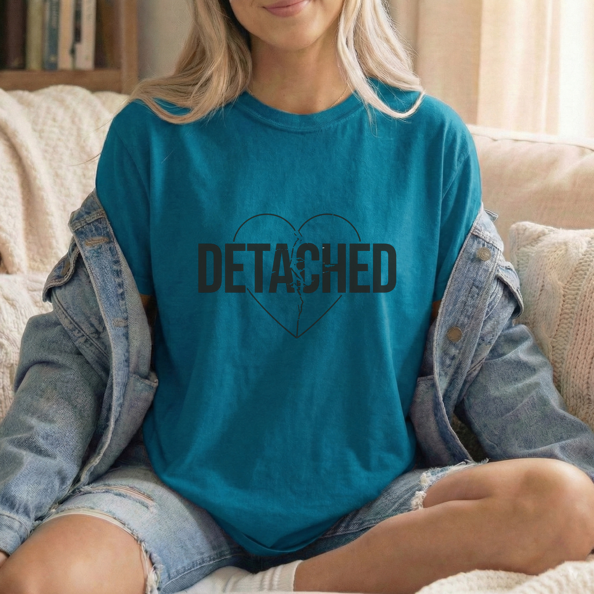 Detached Graphic T-Shirt – Unisex Minimal Statement Cotton Tee - ARLO