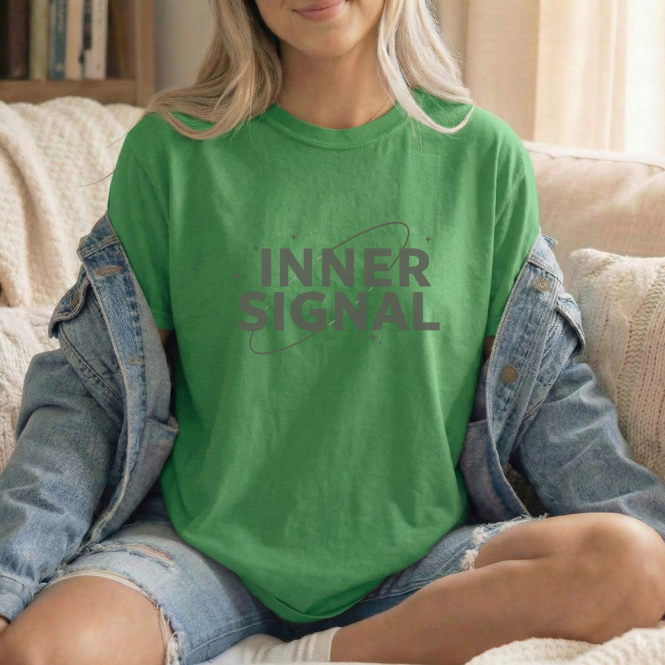 Inner Signal Graphic T-Shirt – Unisex Minimal Motivational Cotton Tee - ARLO