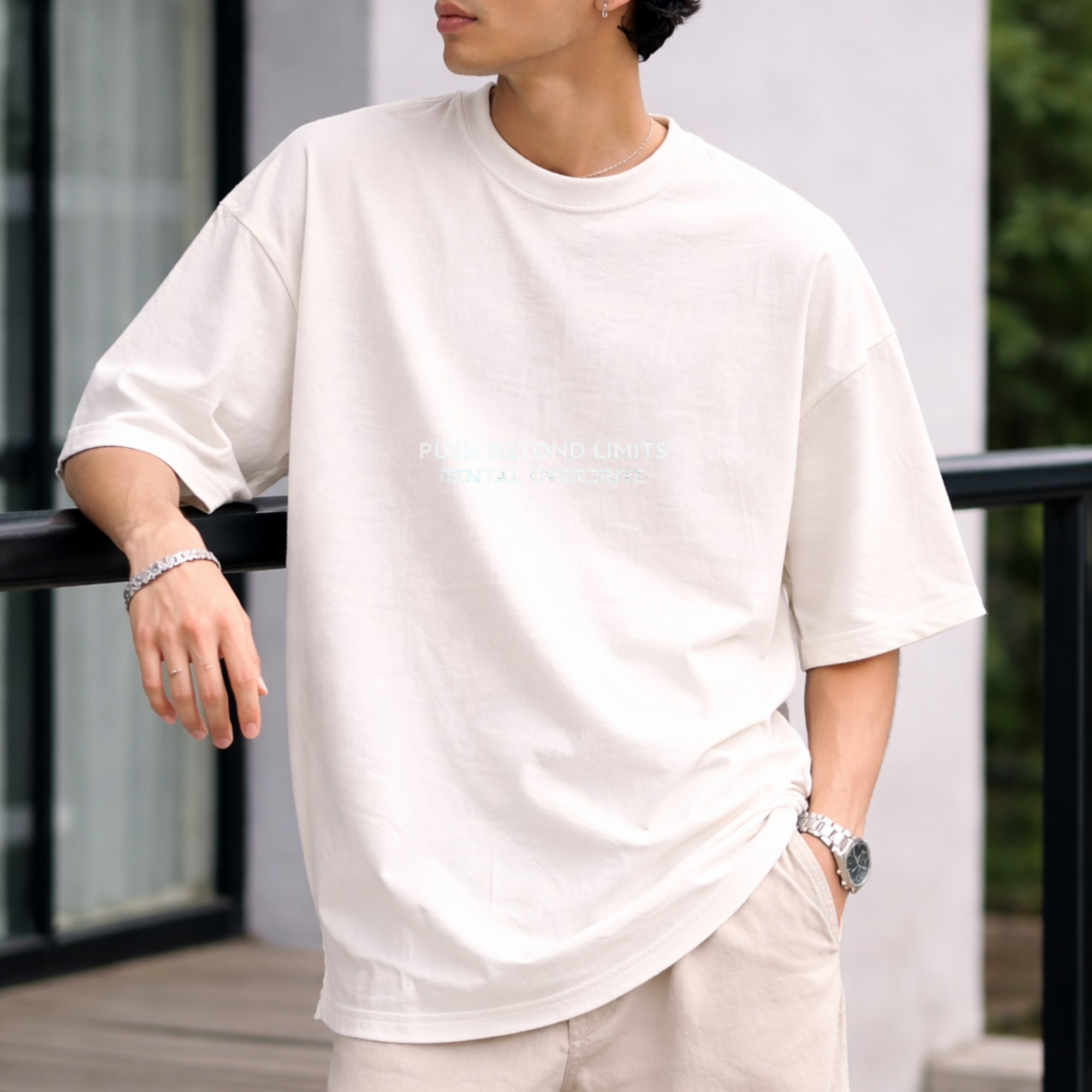 Overdrive Graphic Oversized T-Shirt – Digital Streetwear Edition