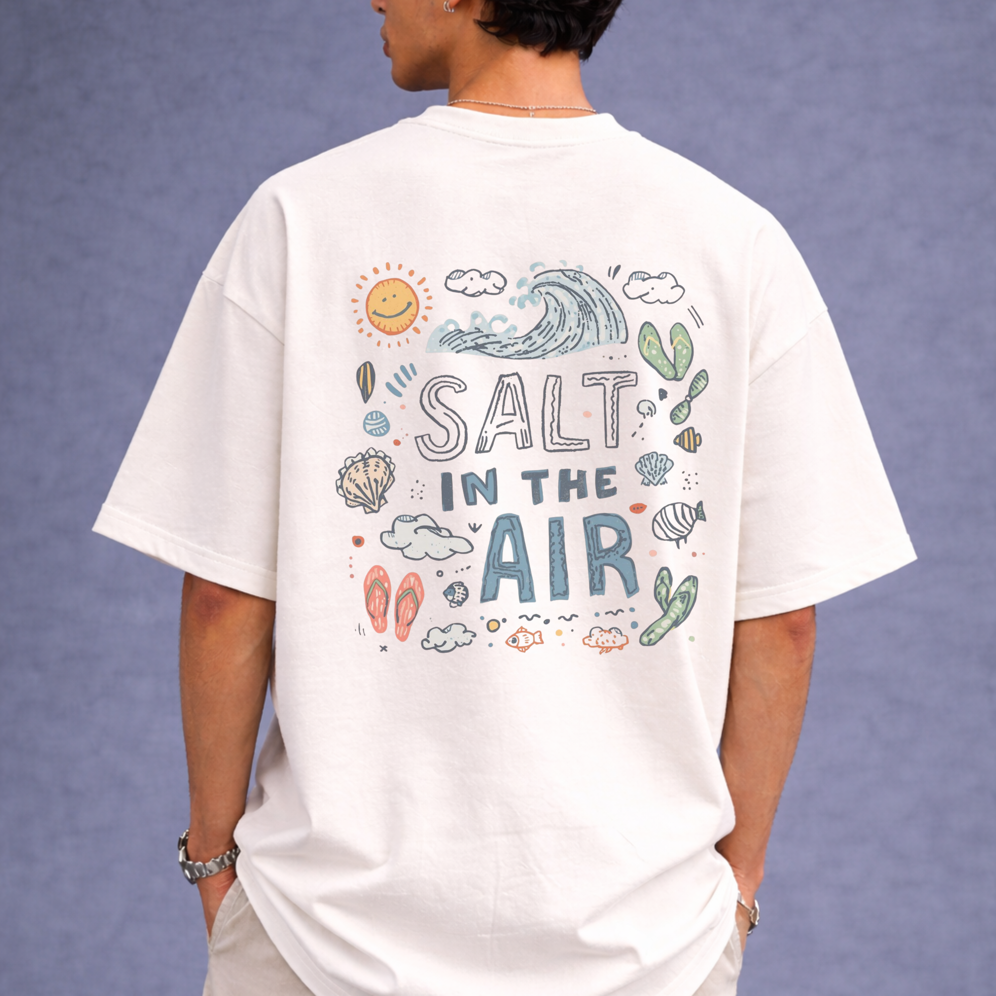 Salt Club Oversized T-Shirt – Urban Beach Streetwear Tee