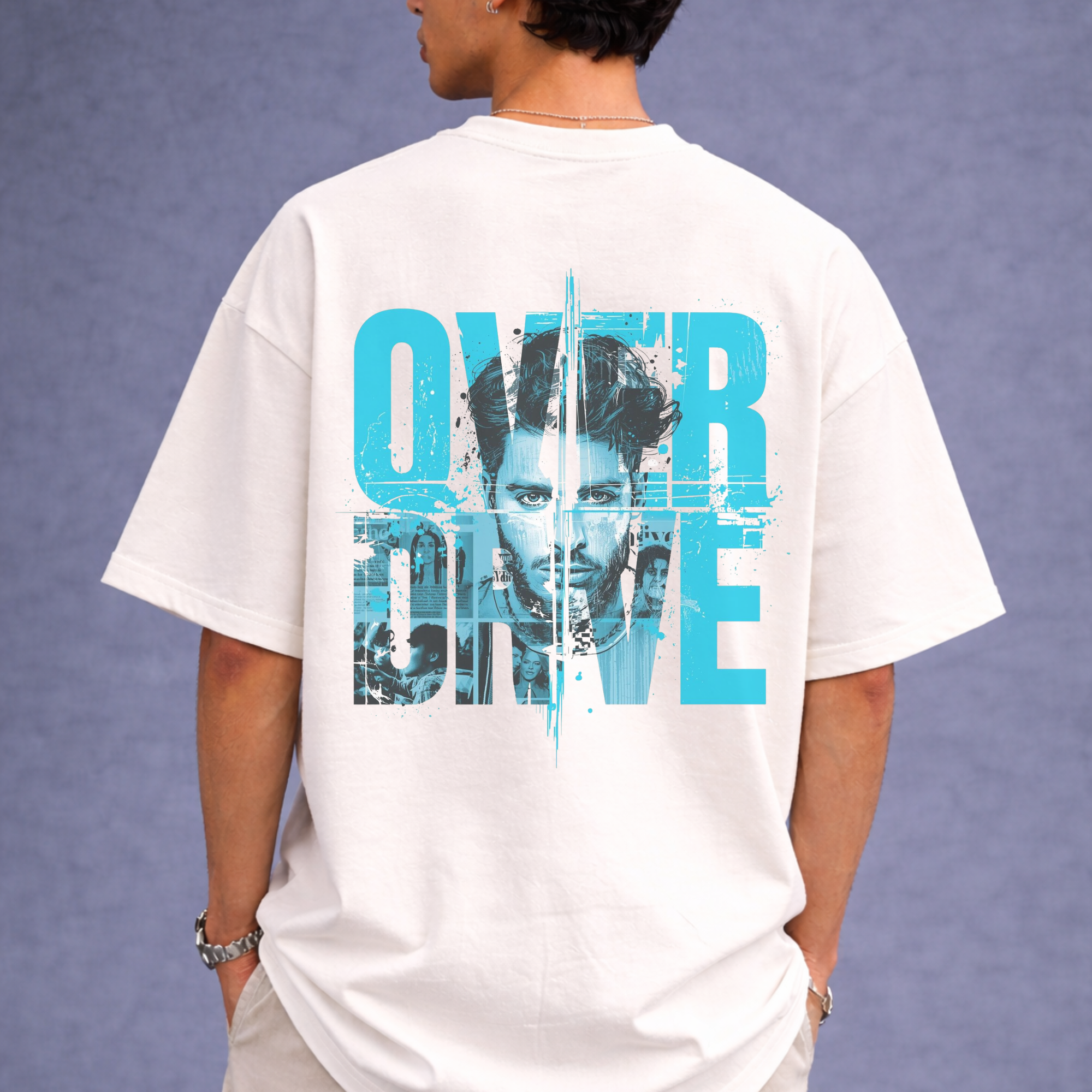 Overdrive Graphic Oversized T-Shirt – Digital Streetwear Edition