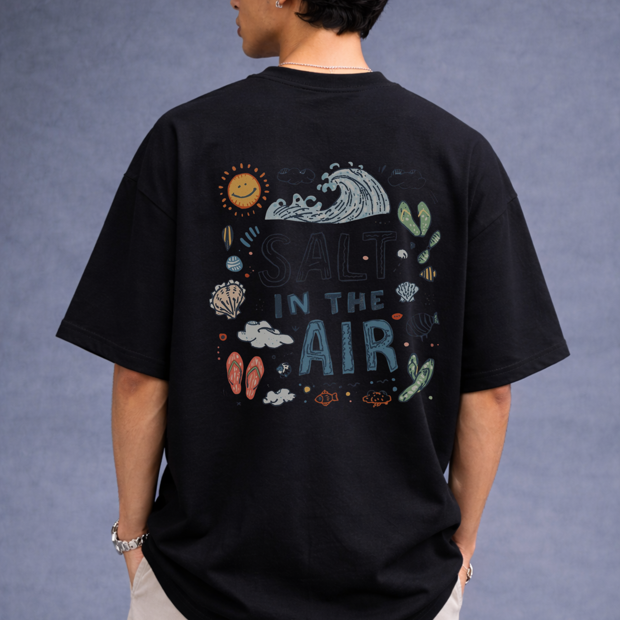 Salt Club Oversized T-Shirt – Urban Beach Streetwear Tee